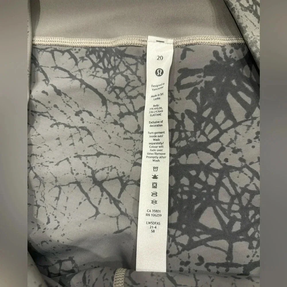 Lululemon Wunder Train HR Tight 25” Dye Size 20